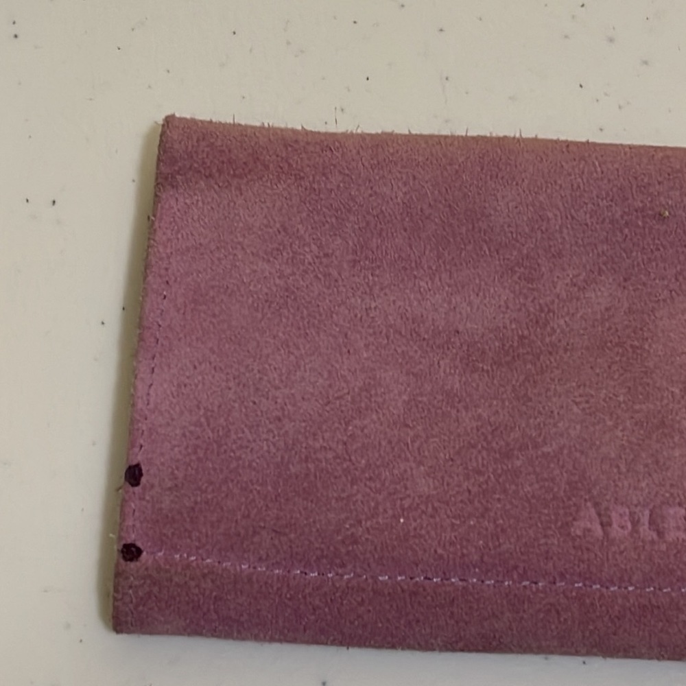 Purple soft leather wallet - Picture 3 of 5